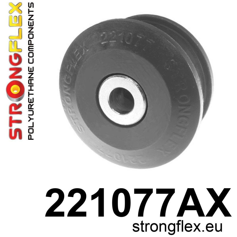 Strongflex Audi Voorste draagarm - achterste rubber SPORT – 221077AX ZWART