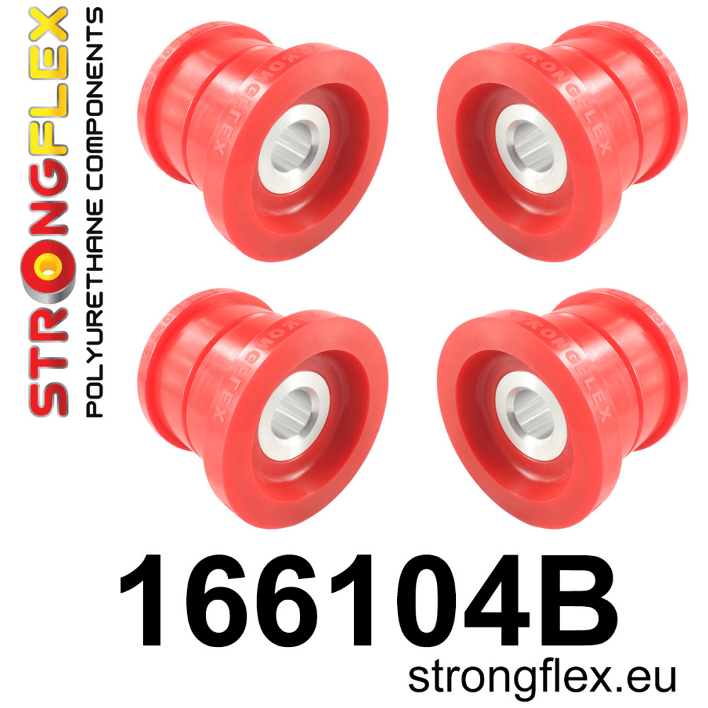 Strongflex Maserati Achterste subframe rubberset – 166104B