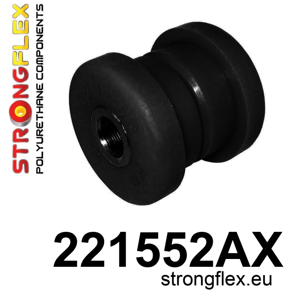 Strongflex Audi Achterste bovenste koppelstang binnenste rubber SPORT – 221552AX ZWART