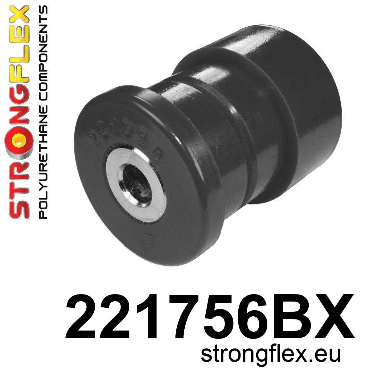 Strongflex Audi Achteras onderste draagarm achterste rubber – 221756BX ZWART 1 Strongflex Audi Achteras onderste draagarm achterste rubber – 221756BX ZWART