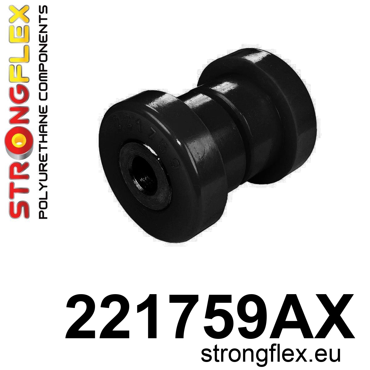 Strongflex Audi Achterste spoorstang naar naaf rubber SPORT – 221759AX ZWART 1 Strongflex Audi Achterste spoorstang naar naaf rubber SPORT – 221759AX ZWART