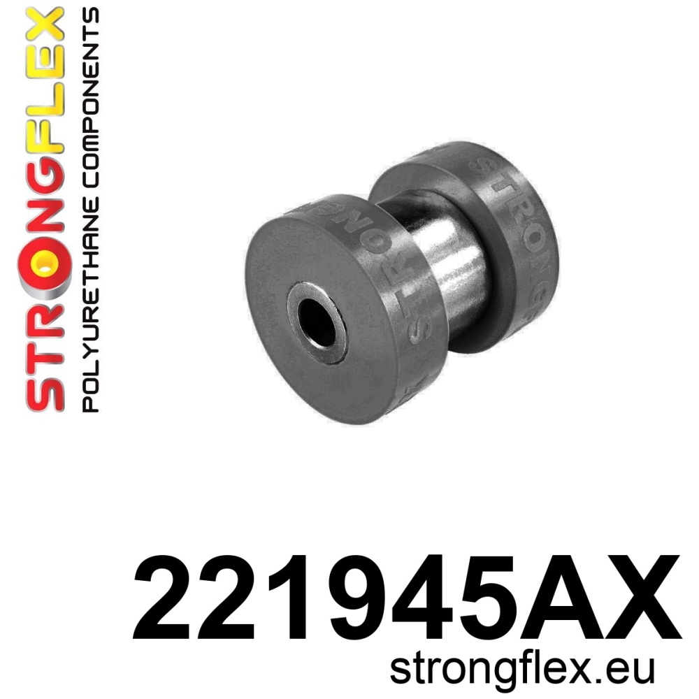 Strongflex Audi Achterste spoorstang binnenste rubber SPORT – 221945AX ZWART