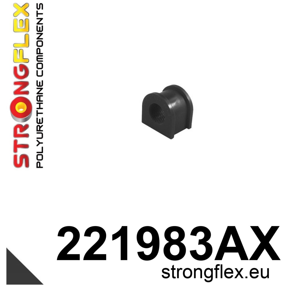 Strongflex Audi Achterste stabilisator rubber SPORT – 221983AX ZWART