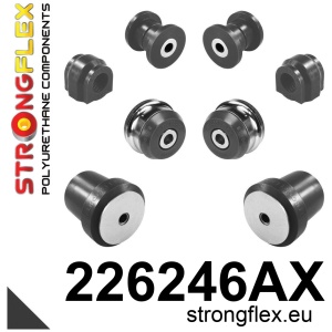Strongflex Audi / Ford / Volkswagen Vooras draagarm rubber voor SPORT ZWART – 221402AX