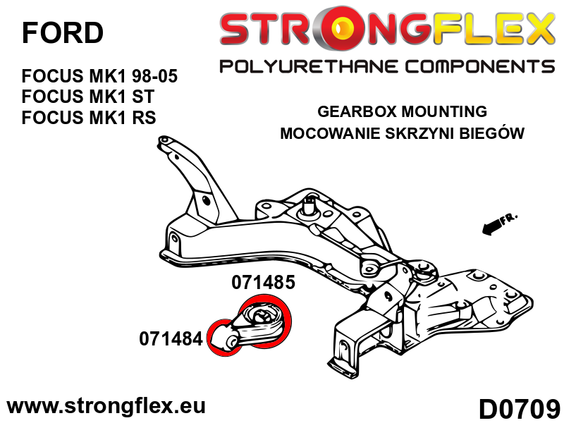 Strongflex Ford Focus Transmissielagerrubber – 071485B 3 Strongflex Ford Focus Transmissielagerrubber – 071485B – Image 3