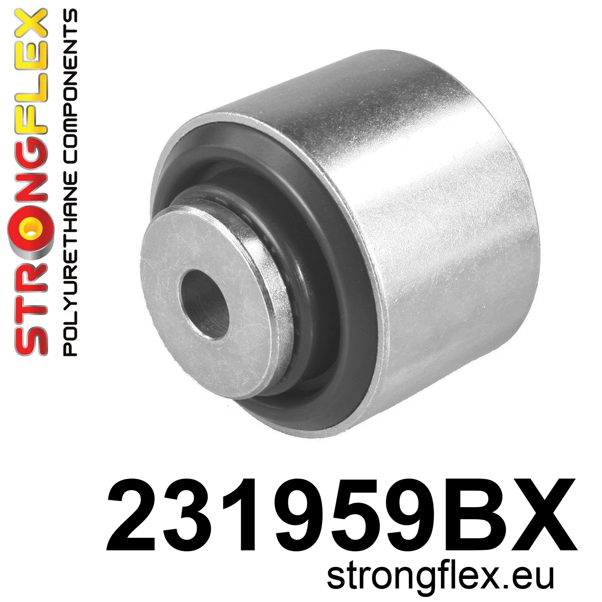 Strongflex Volvo S60 / S80 / V70 Achteras rubberset ZWART – 236205BX 1 Strongflex Volvo S60 / S80 / V70 Achteras rubberset ZWART – 236205BX