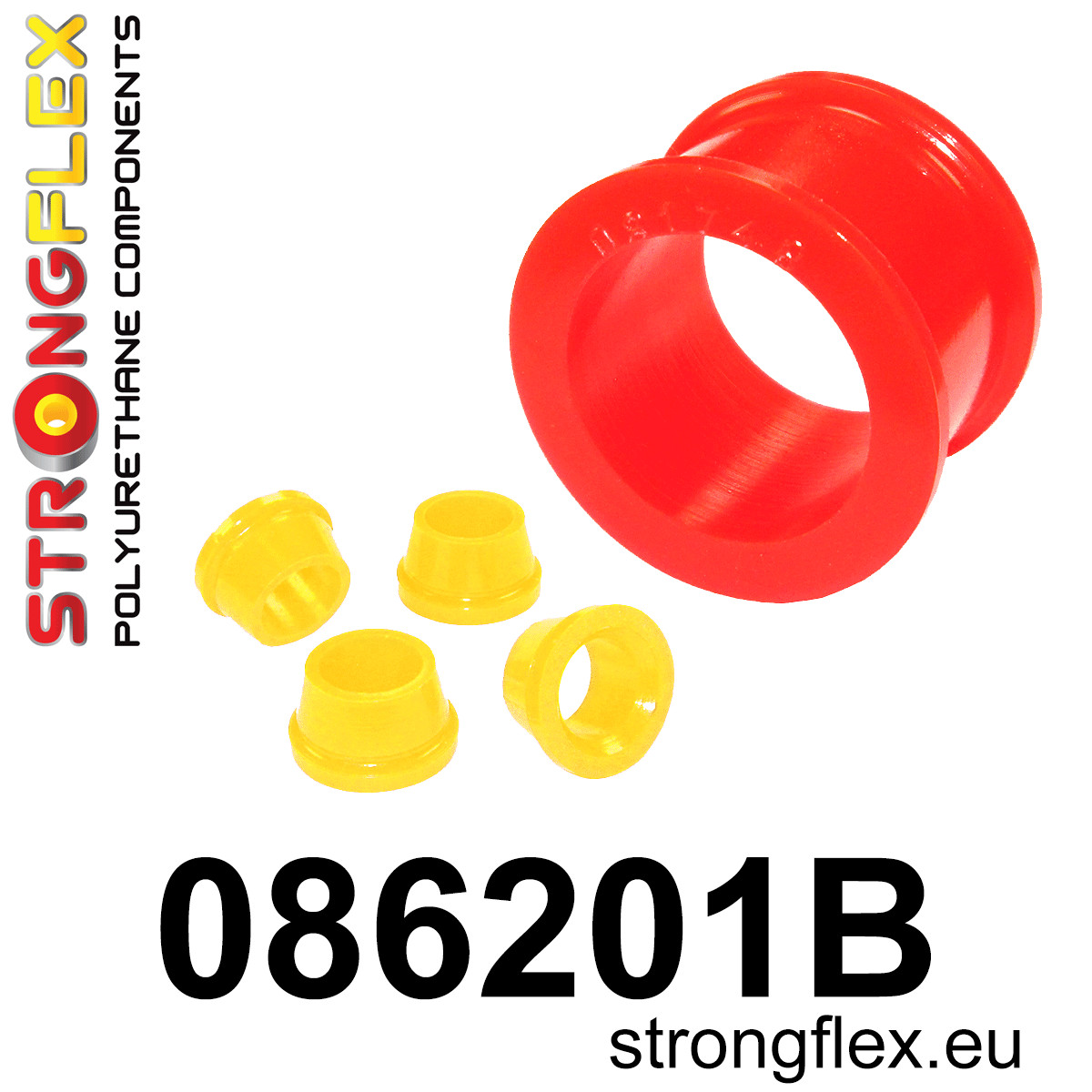 Strongflex Acura Stuurhuis steun rubberset – 086201B 1 Strongflex Acura Stuurhuis steun rubberset – 086201B