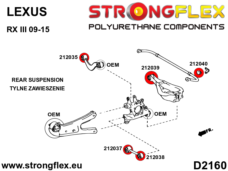 Strongflex Lexus RX Silentbloc intérieur de bras de suspension avant d'essieu arrière SPORT – 212035A 3 Strongflex Lexus RX Silentbloc intérieur de bras de suspension avant d’essieu arrière SPORT – 212035A