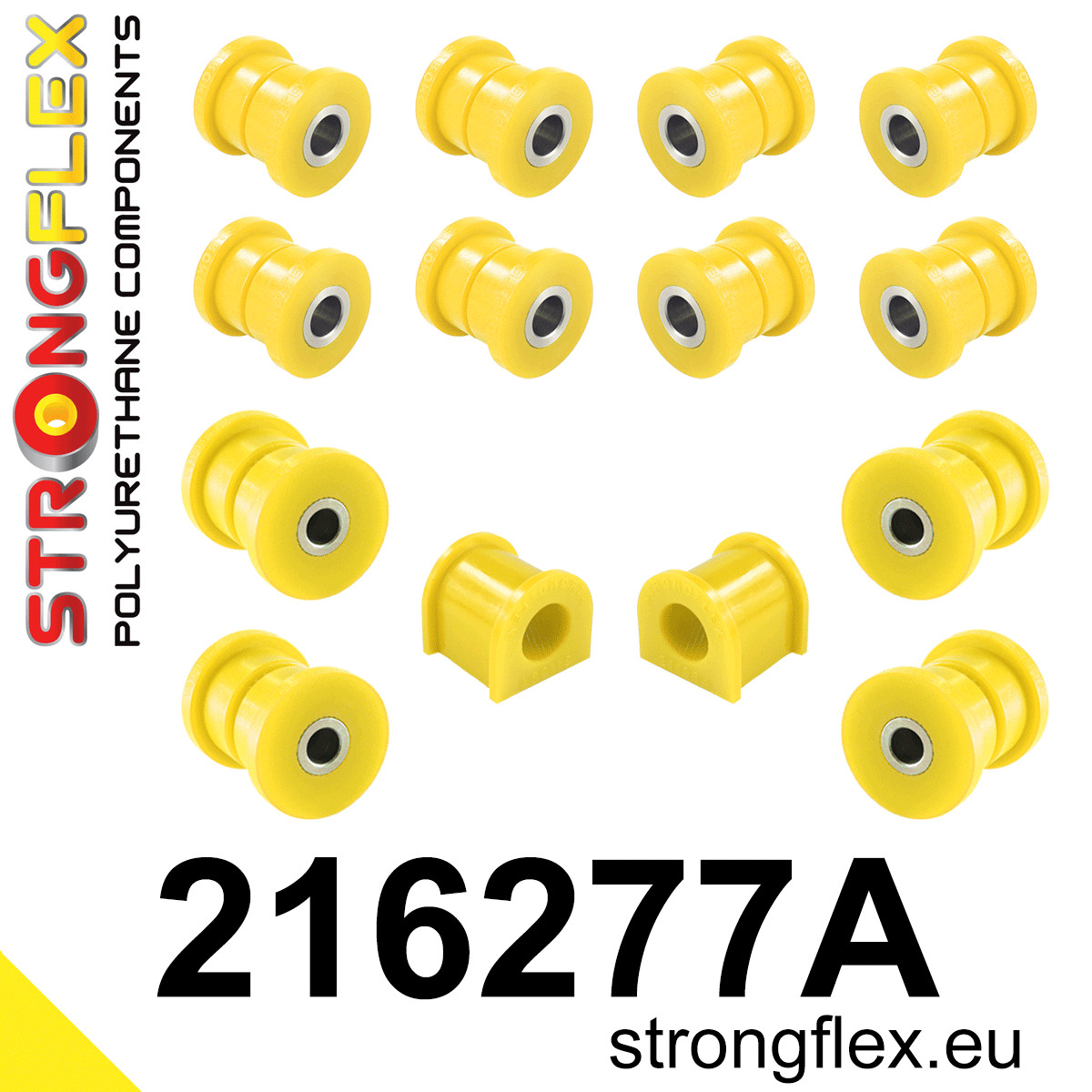 Strongflex Toyota Achterste ophangrubberset SPORT – 216277A 1 Strongflex Toyota Achterste ophangrubberset SPORT – 216277A