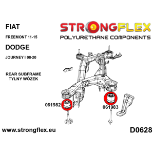 Strongflex Fiat Freemont Achteras-subframe rubber voor – 061982B