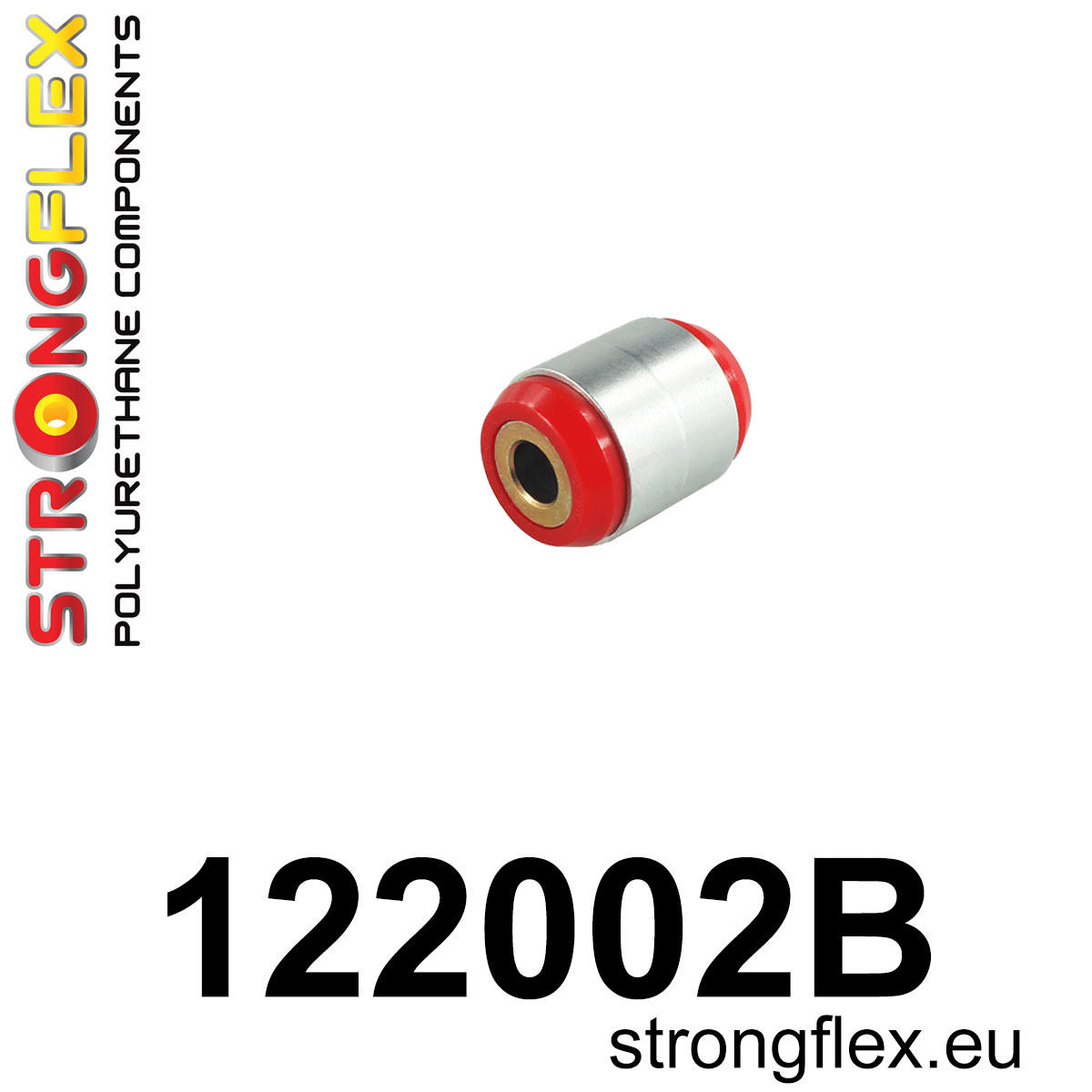 Strongflex Mitsubishi Achteras onderste draagarm - binnenste rubbering – 122002BX ZWART 2 Strongflex Mitsubishi Achteras onderste draagarm - binnenste rubbering – 122002BX ZWART – Bild 2