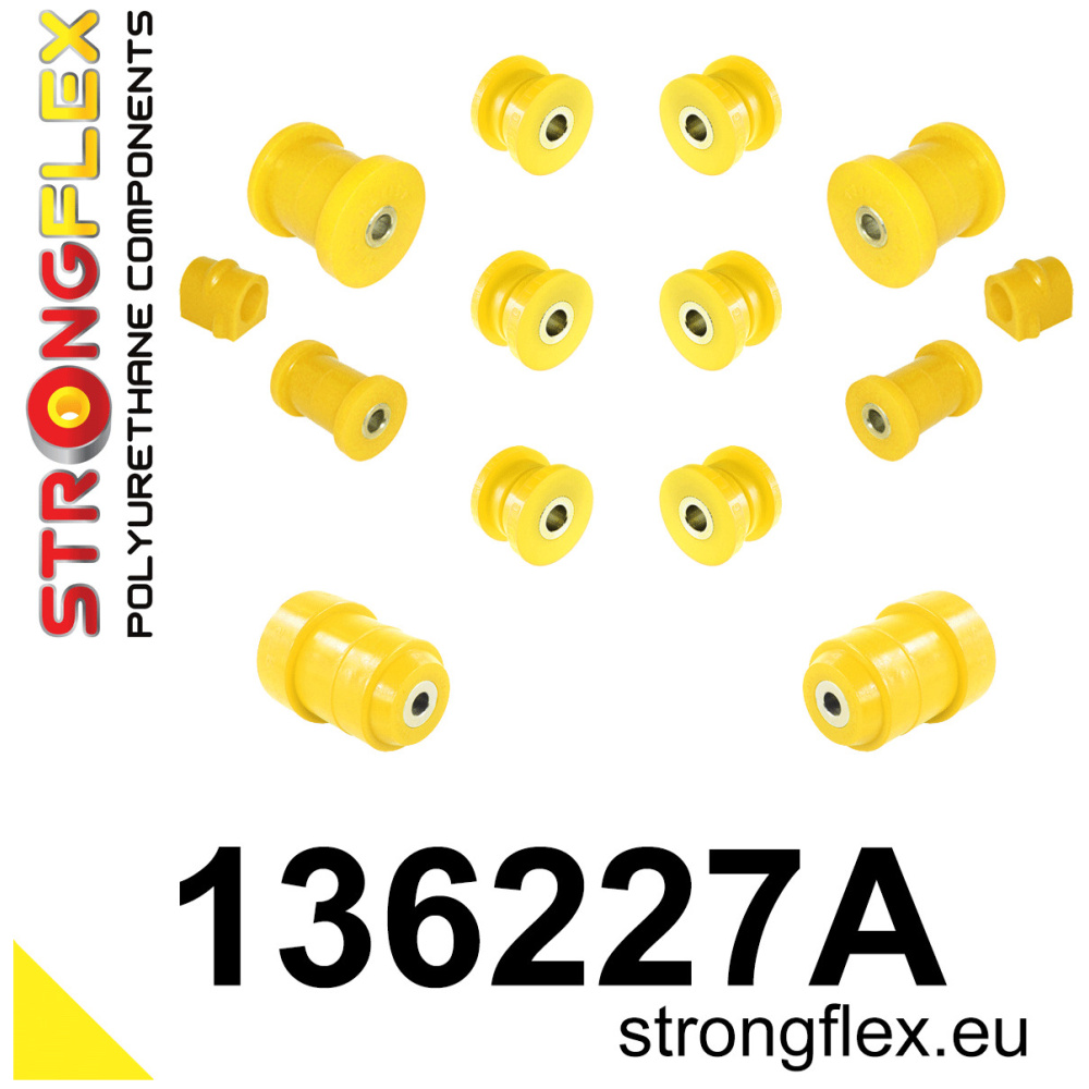 Strongflex Opel Vauxhall Kit complet de silentblocs de suspension en polyuréthane SPORT – 136227A