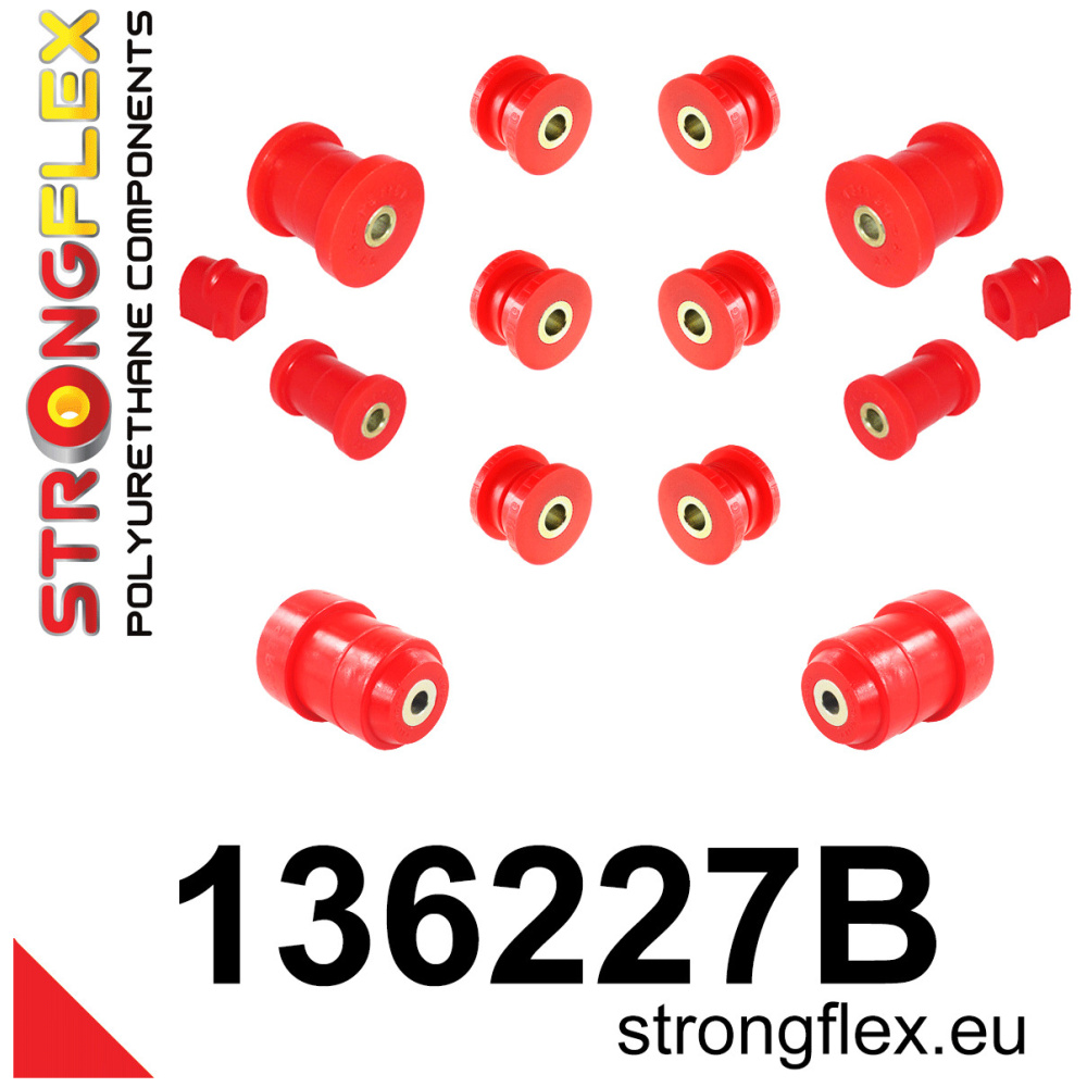 Strongflex Opel Vauxhall Complete polyurethaan ophangrubberset – 136227B