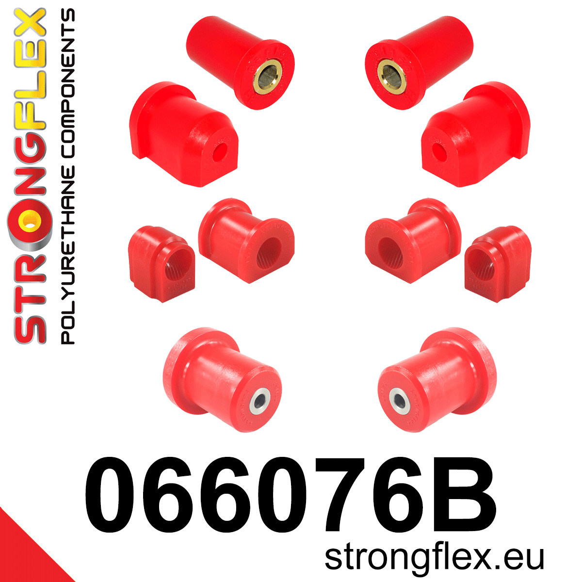 Strongflex Fiat Voorste suspension en ream balk rubberset – 066076B 1 Strongflex Fiat Voorste suspension en ream balk rubberset – 066076B