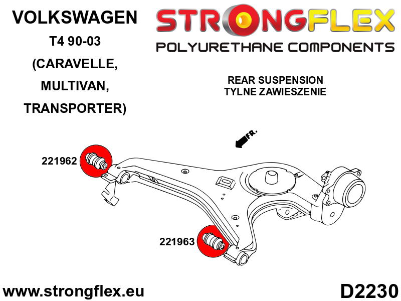 Strongflex Volkswagen Ophangrubberset SPORT – 226233A 3 Strongflex Volkswagen Ophangrubberset SPORT – 226233A – Bild 3