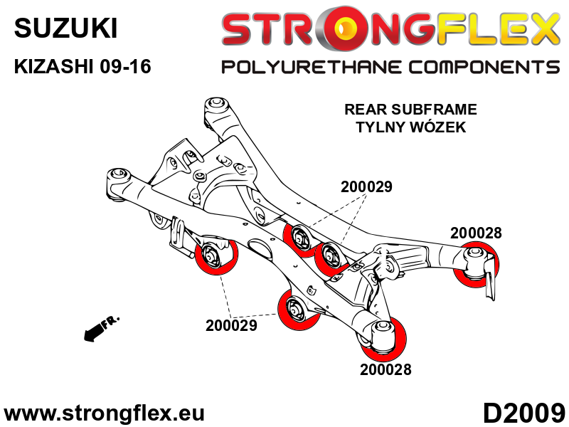 Strongflex Suzuki Achterste differentieel steun rubber SPORT – 200029A 2 Strongflex Suzuki Achterste differentieel steun rubber SPORT – 200029A - Afbeelding 2