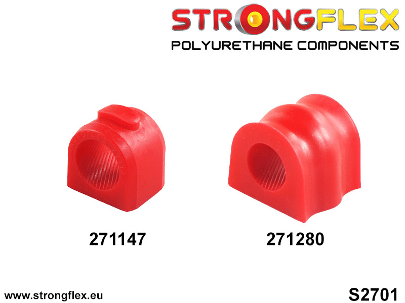 Strongflex Subaru Baja / Forester / Impreza Voorste stabilisatorrubber SPORT – 271280A 3 Strongflex Subaru Baja / Forester / Impreza Voorste stabilisatorrubber SPORT – 271280A – Bild 3