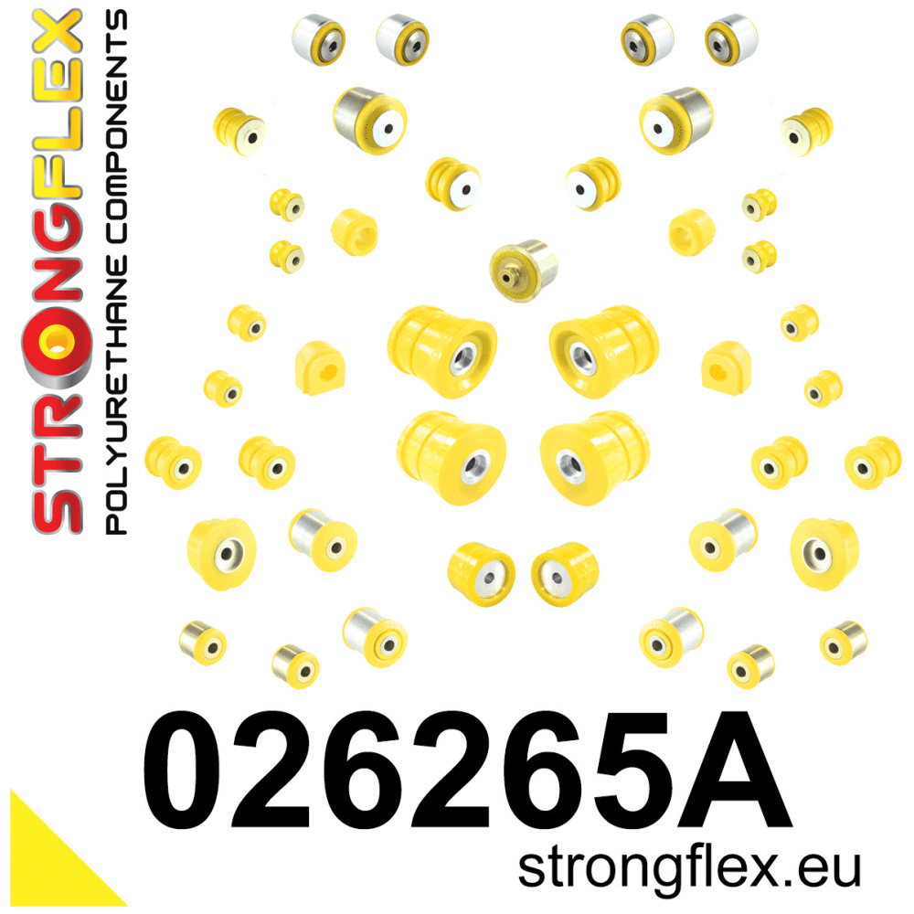 Strongflex Audi Kit complet de silentblocs de suspension en polyuréthane SPORT – 026265A