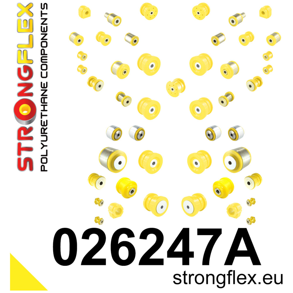 Strongflex Audi Complete polyurethaan ophangrubberset SPORT – 026247A