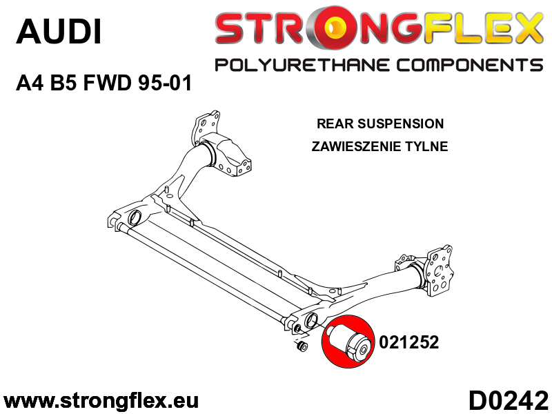 Strongflex Audi Complete ophangrubberset SPORT – 026279A 2 Strongflex Audi Complete ophangrubberset SPORT – 026279A – Image 2