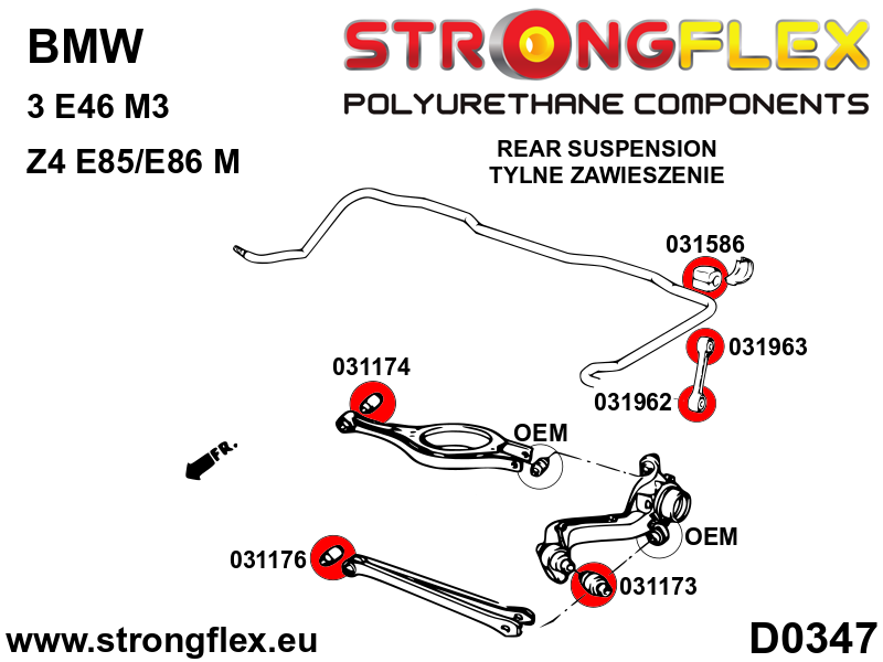 Strongflex BMW E46 Stabilisator-koppelstangrubber (naar stabilisator) SPORT (achteras) – 031962A 5 Strongflex BMW E46 Stabilisator-koppelstangrubber (naar stabilisator) SPORT (achteras) – 031962A – Bild 5