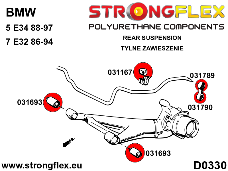 Strongflex BMW E28/E34/E24 Draagarmrubber achteras SPORT – 031693A 6 Strongflex BMW E28/E34/E24 Draagarmrubber achteras SPORT – 031693A – Bild 6