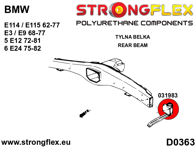 Strongflex Bmw Achterste ophangrubberset – 036126B 5 Strongflex Bmw Achterste ophangrubberset – 036126B - Afbeelding 5