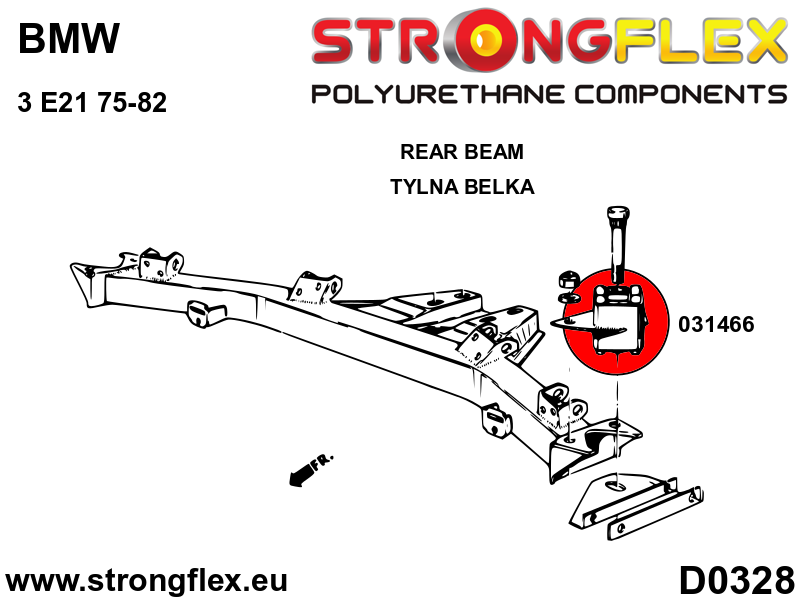 Strongflex BMW E21 Achteras rubberset – 036127B 6 Strongflex BMW E21 Achteras rubberset – 036127B – Image 6