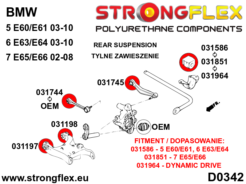 Strongflex BMW E36/E46/Z3 Achteras spoorstelling binnenste rubber SPORT – 031744A 5 Strongflex BMW E36/E46/Z3 Achteras spoorstelling binnenste rubber SPORT – 031744A – Image 5
