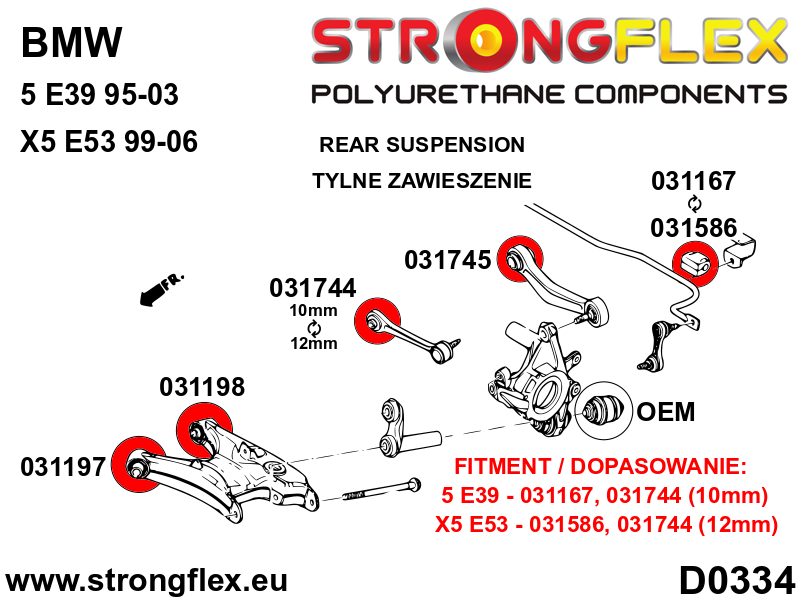 Strongflex BMW E36/E46/Z3 Achteras spoorstelling binnenste rubber SPORT – 031744A 6 Strongflex BMW E36/E46/Z3 Achteras spoorstelling binnenste rubber SPORT – 031744A – Image 6