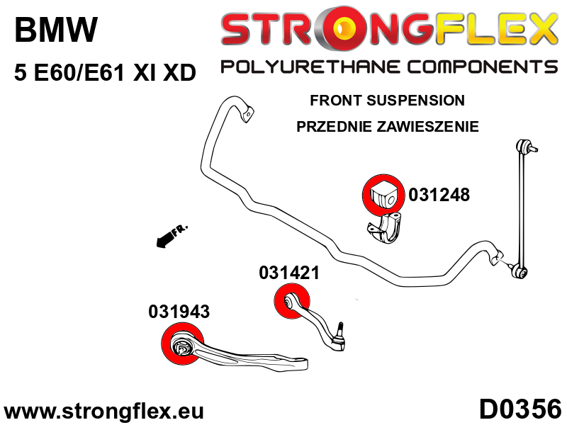 Strongflex BMW E81/E82/E87 Voorste stabilisatorrubber 21-30mm – 031248B 10 Strongflex BMW E81/E82/E87 Voorste stabilisatorrubber 21-30mm – 031248B - Afbeelding 10