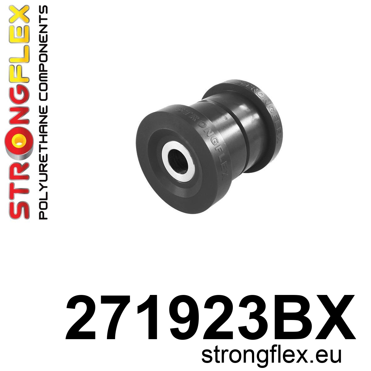 Strongflex Subaru Achterste subframe – voorste rubber – 271923BX ZWART 1 Strongflex Subaru Achterste subframe – voorste rubber – 271923BX ZWART