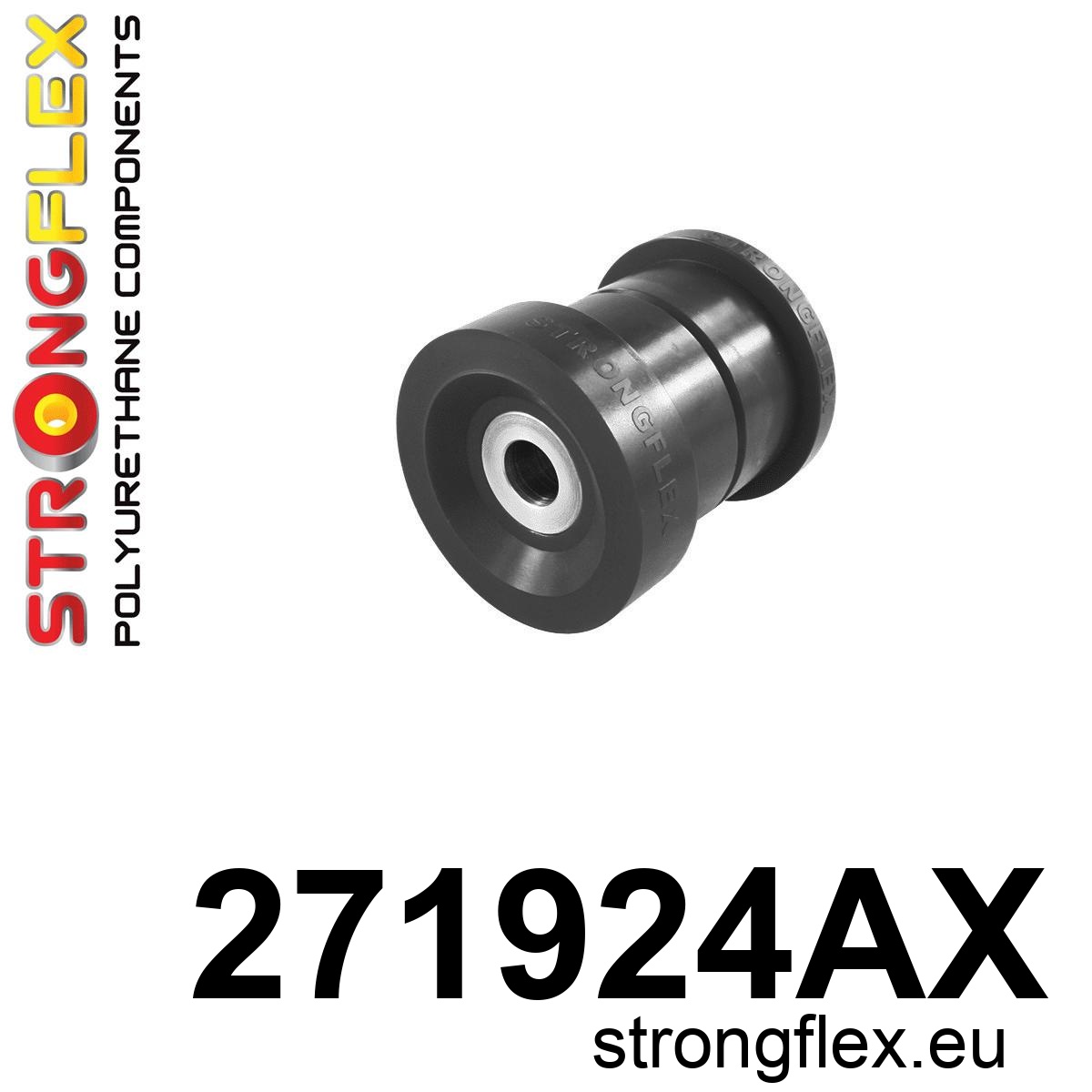 Strongflex Subaru Achterste subframe – achterste rubber SPORT – 271924AX ZWART 1 Strongflex Subaru Achterste subframe – achterste rubber SPORT – 271924AX ZWART