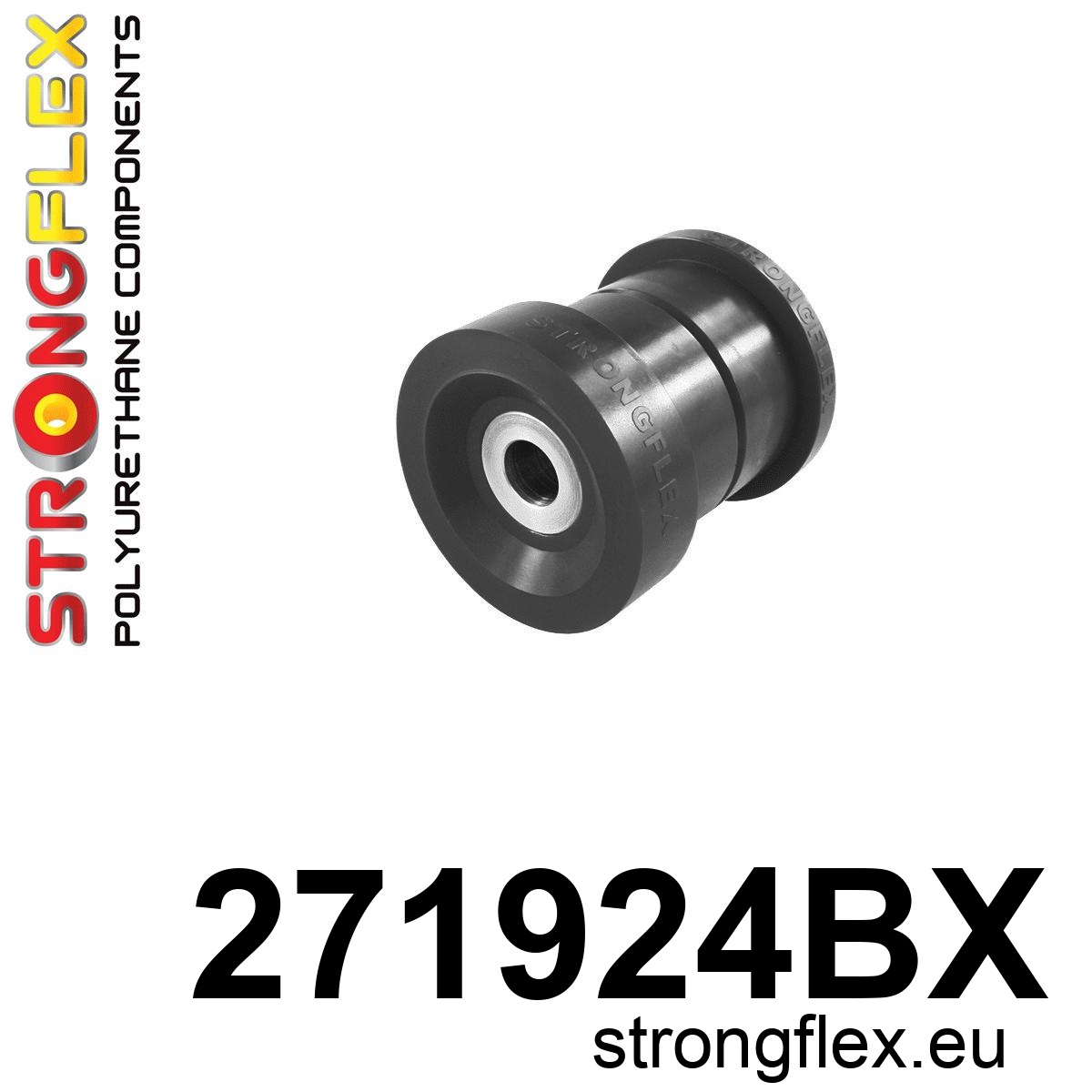 Strongflex Subaru Achterste subframe – achterste rubber – 271924BX ZWART 1 Strongflex Subaru Achterste subframe – achterste rubber – 271924BX ZWART