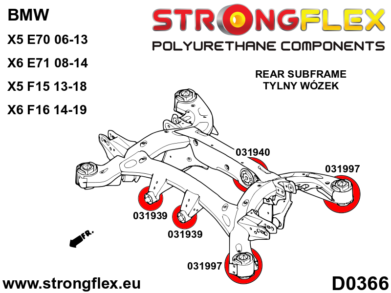 Strongflex BMW E60/E61/E63 Achterste differentieelrubber - voor SPORT – 031939A 9 Strongflex BMW E60/E61/E63 Achterste differentieelrubber - voor SPORT – 031939A - Afbeelding 9