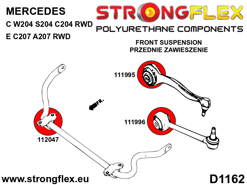 Strongflex Mercedes C-Klasse / E-Klasse Complete ophangrubberset – 116258B 6 Strongflex Mercedes C-Klasse / E-Klasse Complete ophangrubberset – 116258B - Image 6