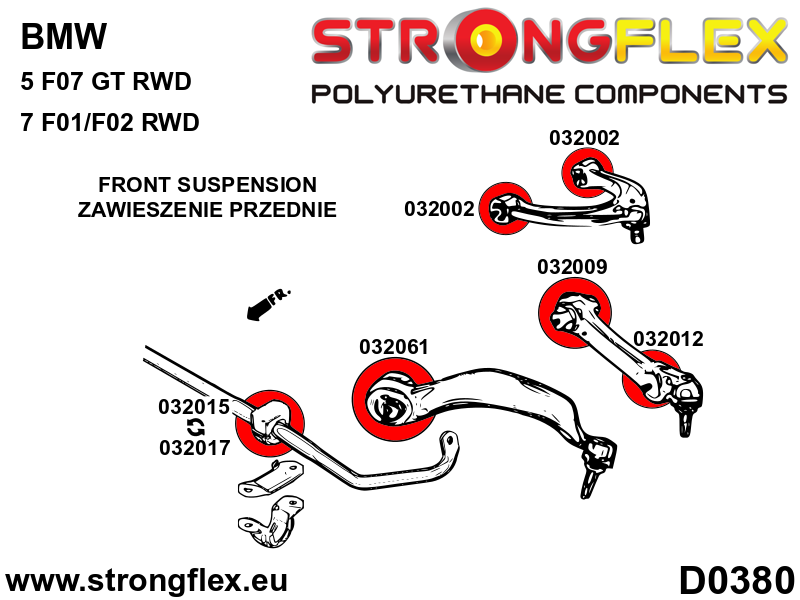 Strongflex BMW F01/F02 Complete ophangrubberset SPORT – 036081A 5 Strongflex BMW F01/F02 Complete ophangrubberset SPORT – 036081A – Bild 5