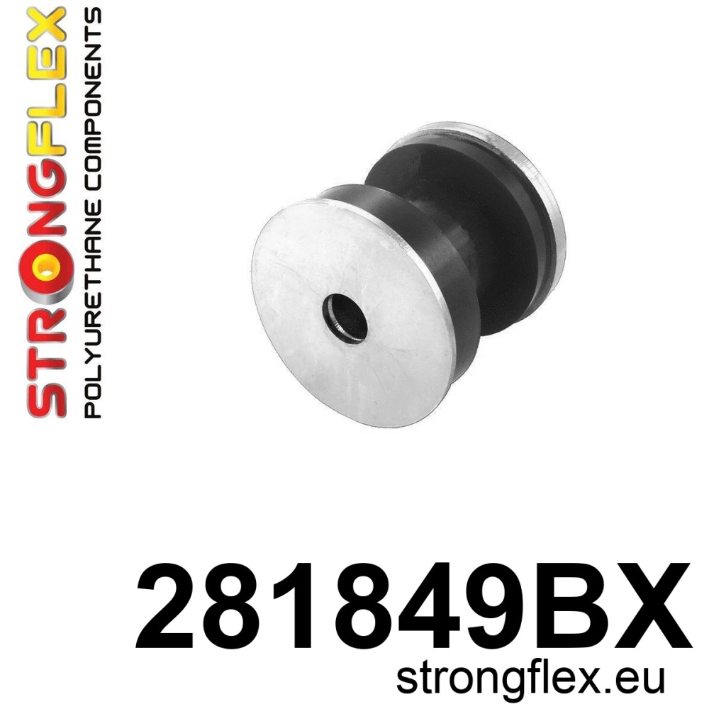 Strongflex Nissan Achterste differentieel steun - voorste rubber – 281849BX ZWART