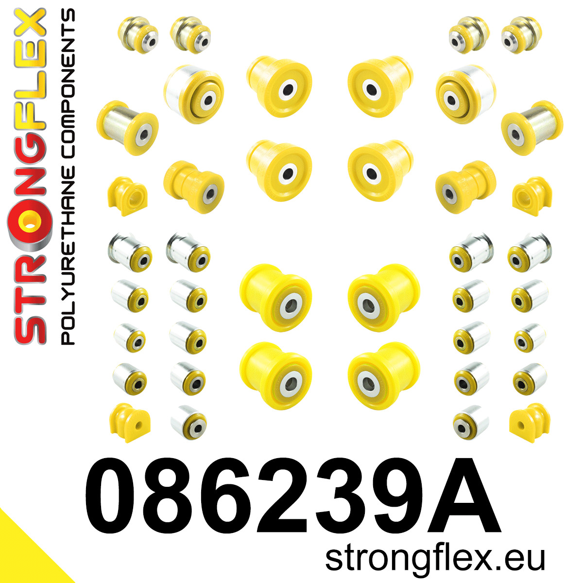 Strongflex Honda Complete ophangrubberset SPORT – 086239A 1 Strongflex Honda Complete ophangrubberset SPORT – 086239A