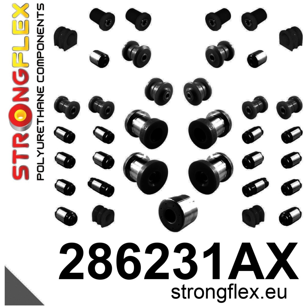 Strongflex Infiniti Complete ophangrubberset SPORT – 286231AX ZWART