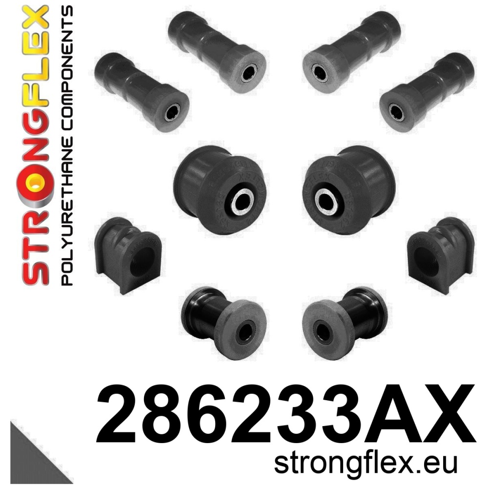 Strongflex Nissan Fahrwerksbuchsensatz vorne SPORT – 286233AX SCHWARZ