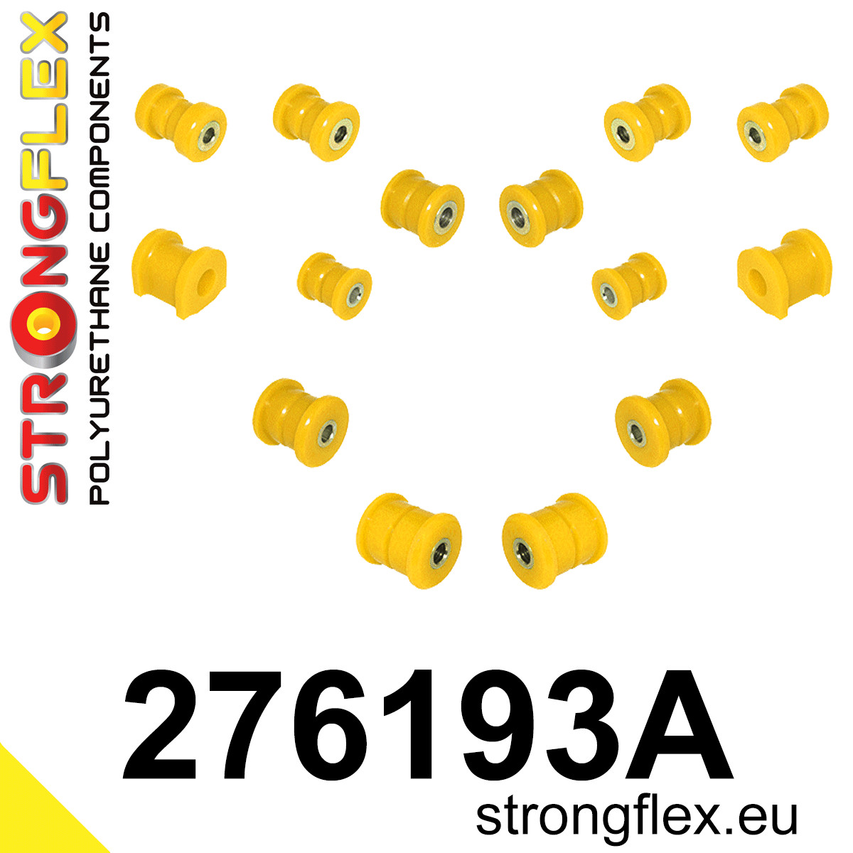 Strongflex Subaru Achterste ophangrubberset SPORT – 276193A 1 Strongflex Subaru Achterste ophangrubberset SPORT – 276193A