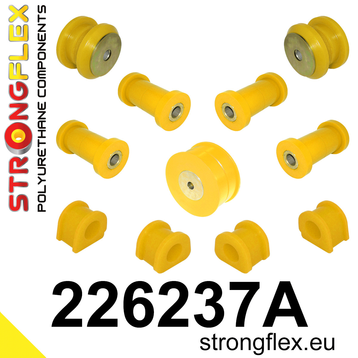 Strongflex Volkswagen Achterste ophangrubberset SPORT – 226237A 1 Strongflex Volkswagen Achterste ophangrubberset SPORT – 226237A