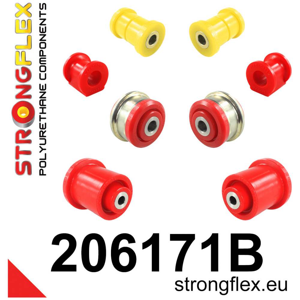 Strongflex Fiat Voorste suspension en ream balk rubberset – 206171B