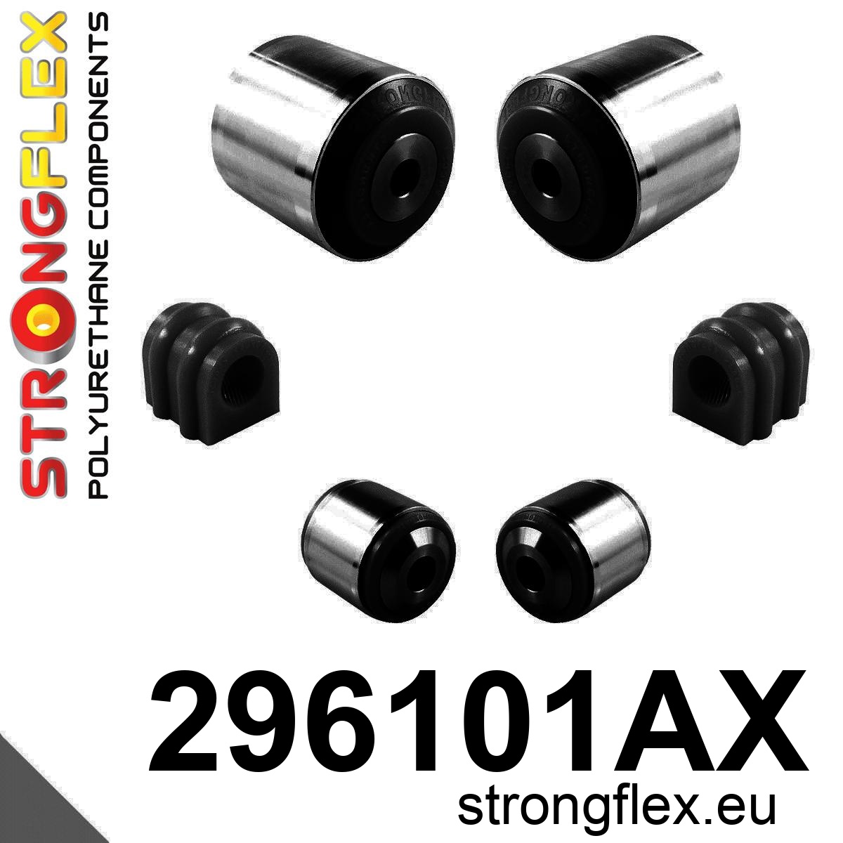 Strongflex Chevrolet Voorste ophangrubberset SPORT – 296101AX ZWART 1 Strongflex Chevrolet Voorste ophangrubberset SPORT – 296101AX ZWART