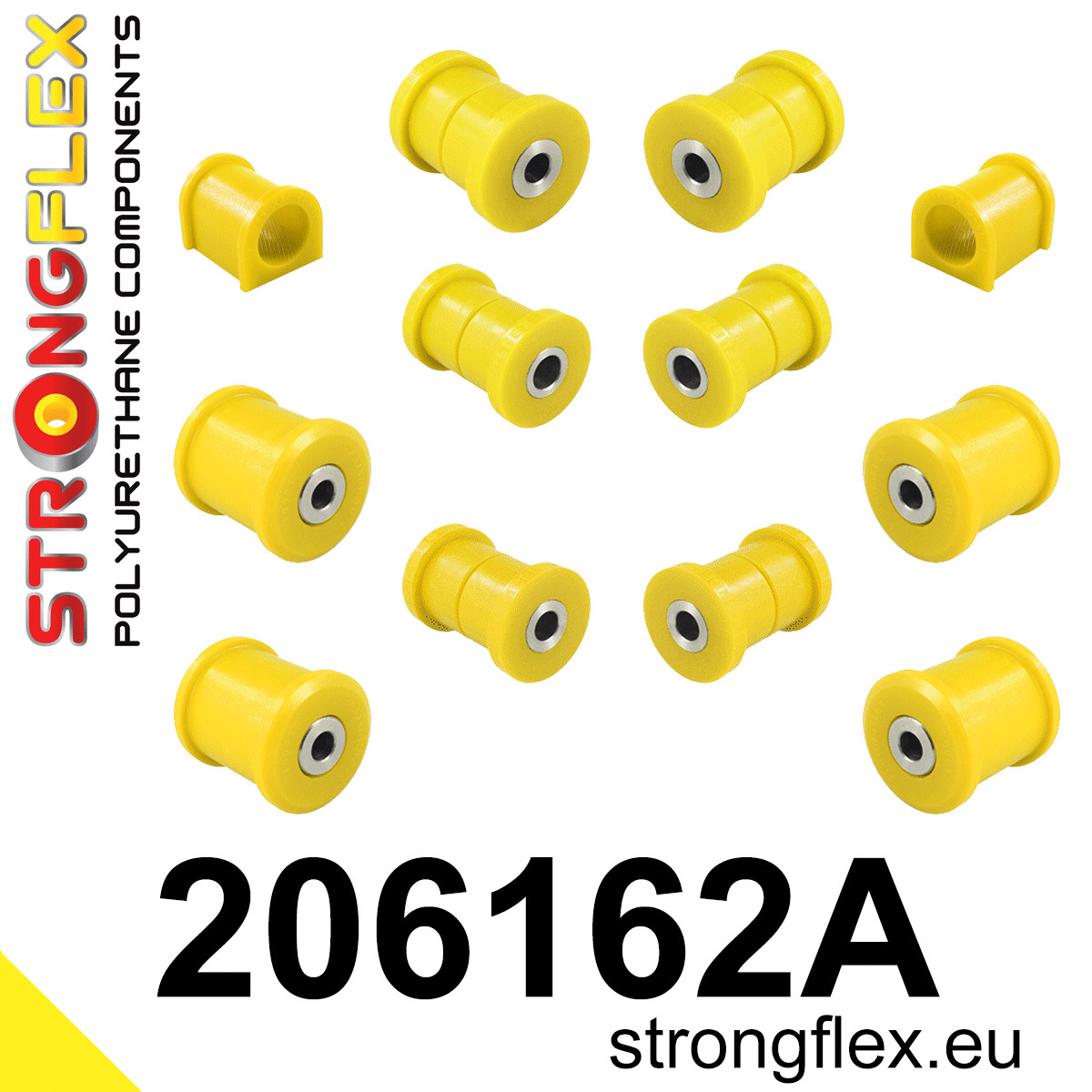 Strongflex Suzuki Voorste en achterste ophangrubberset SPORT – 206162A 1 Strongflex Suzuki Voorste en achterste ophangrubberset SPORT – 206162A