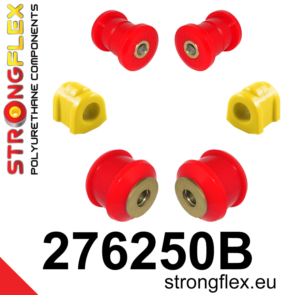 Strongflex Subaru Voorste ophangrubberset – 276250B 1 Strongflex Subaru Voorste ophangrubberset – 276250B