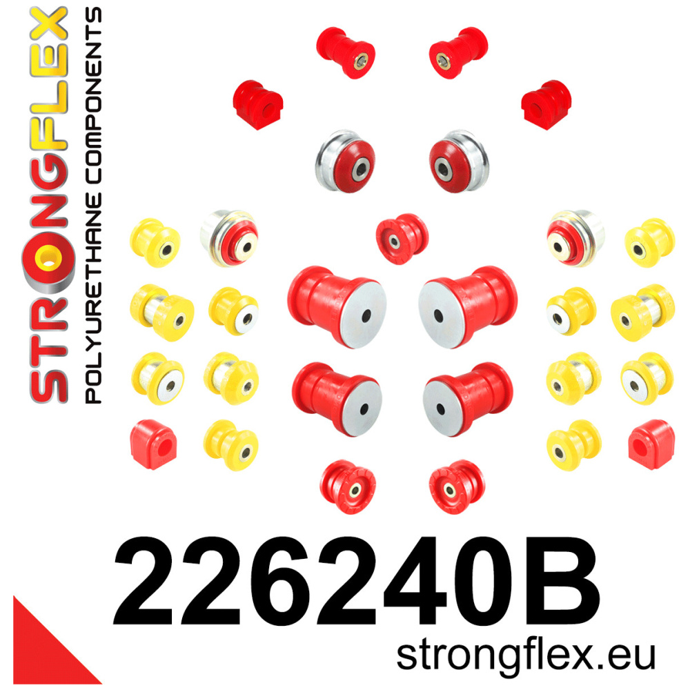 Strongflex Audi Kompletter Fahrwerksbuchsensatz aus Polyurethan – 226240B
