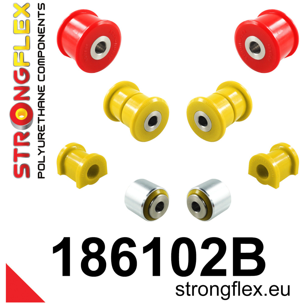 Strongflex Porsche Achterste ophangrubberset – 186102B