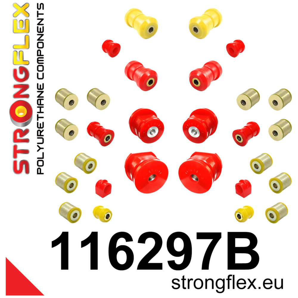 Strongflex Mercedes Complete polyurethaan ophangrubberset – 116297B